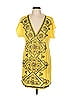 Hale Bob Paisley Yellow Casual Dress Size L - photo 1