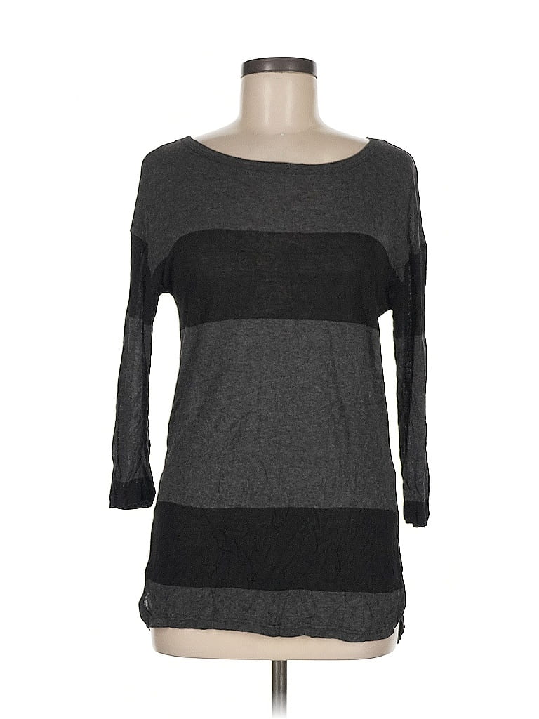 Pre-owned Soft Joie 3/4 Sleeve T-shirt In Gray