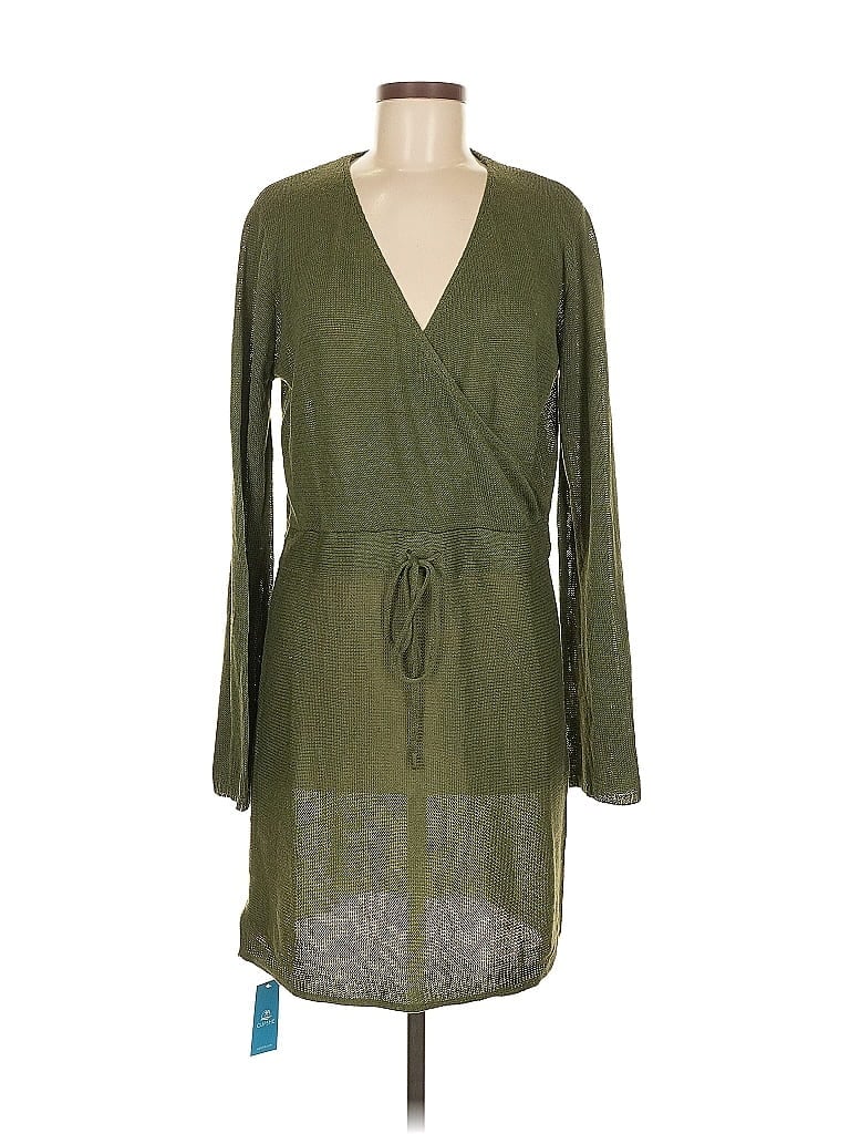 Pre-owned Unbranded Casual Dress In Green