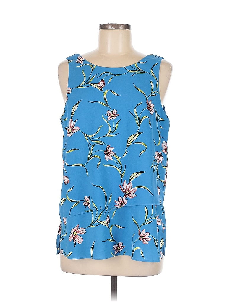 Pre-owned Cooper & Ella Sleeveless Blouse In Blue