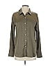 Mystree Green Brown Long Sleeve Blouse Size S - photo 1