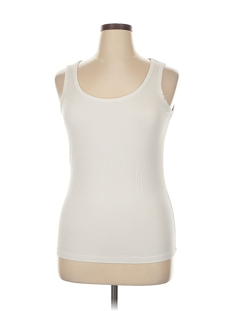 Pre-owned Assorted Brands Tank Top Ivory Strapless Neckline Tops In White