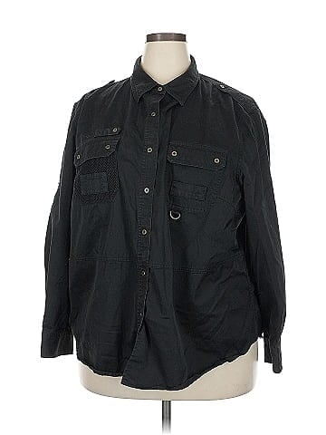 Lauren by Ralph Lauren 3/4 Sleeve Button-Down Shirt (view 1)