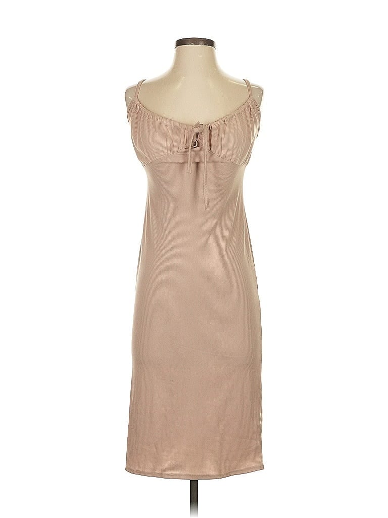 Pre-owned Livi Casual Dress In Brown