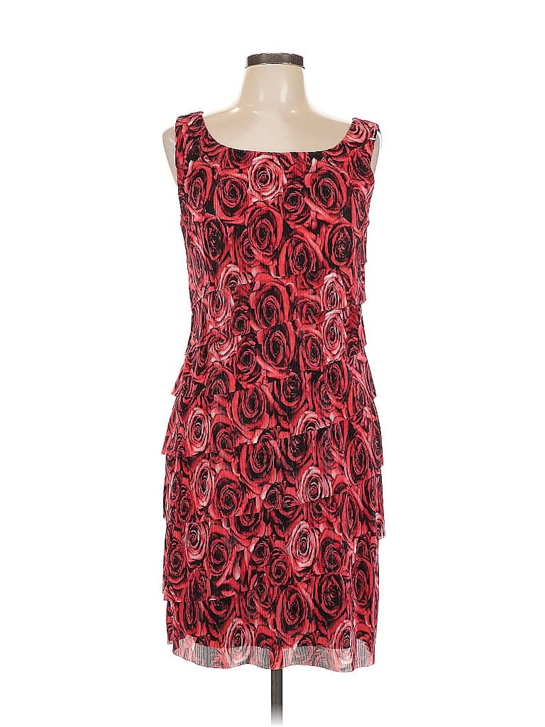 Pre-owned Connected Apparel Cocktail Dress In Red