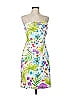 David Meister Tropical White Cocktail Dress Size 6 - photo 1