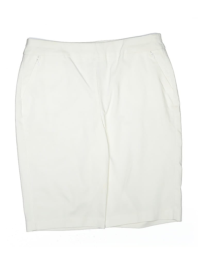 Pre-owned Chico's Athletic Shorts In White