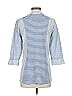 Habitat Stripes Blue 3/4 Sleeve Button-Down Shirt Size XS - photo 2