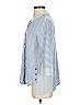 Habitat Stripes Blue 3/4 Sleeve Button-Down Shirt Size XS - photo 4