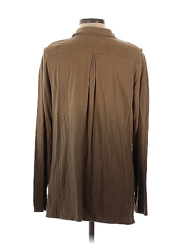 Pink Lotus Long Sleeve Button-Down Shirt (view 2)