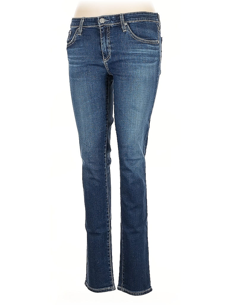 Adriano Goldschmied 100% Cotton Solid Blue Jeans Size 30 waist - photo 1