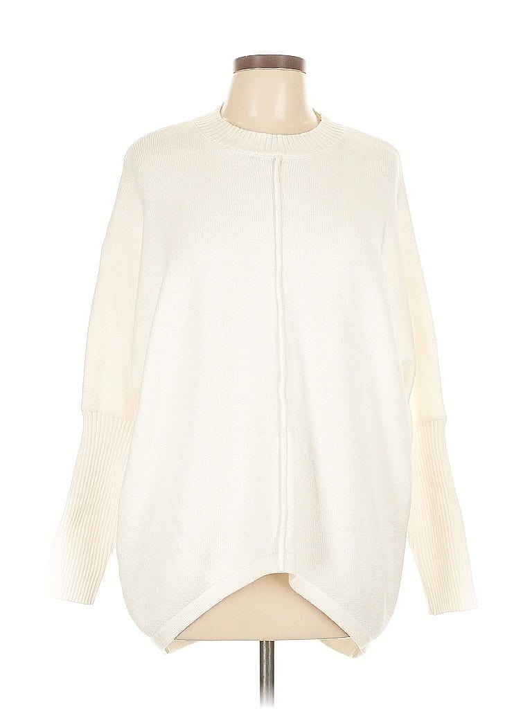 Pre-owned Unbranded Pullover Sweater In White