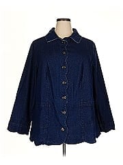 Roaman's 3/4 Sleeve Button Down Shirt