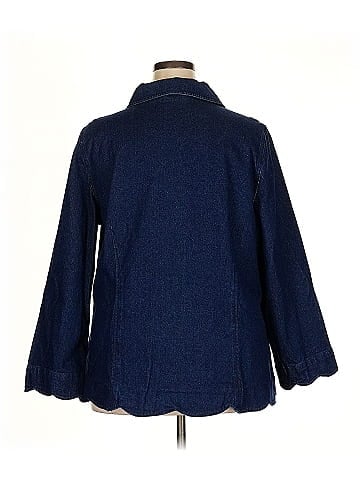 Roaman's 3/4 Sleeve Button-Down Shirt (view 2)