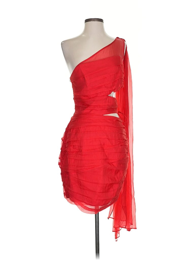 Pre-owned Ashley Park X Rtr Cocktail Dress In Red
