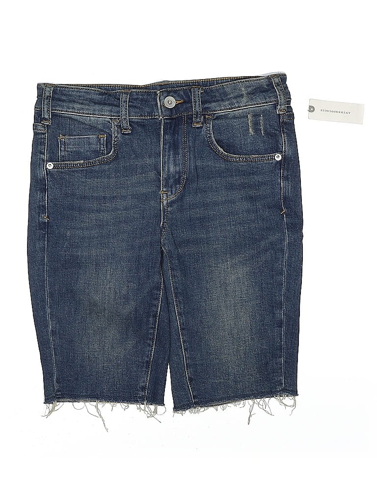 Pilcro And The Letterpress Denim Shorts In Blue