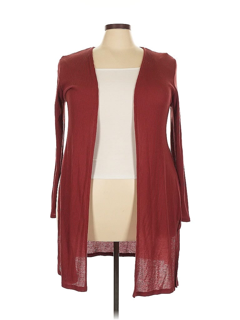 Ambiance Burgundy Cardigan Size 2X - photo 1