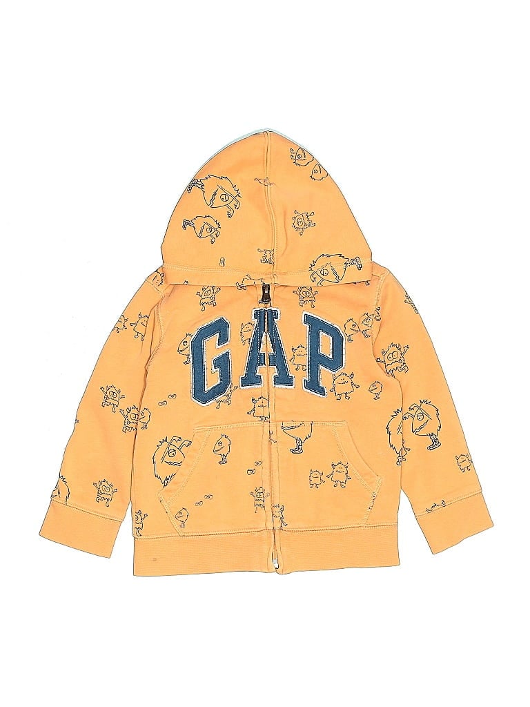 Click to view more detailed imagery on our partner's website Pre-owned Baby Gap Kids' Zip Up Hoodie In Orange