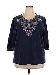 Alfred Dunner 3/4 Sleeve Blouse
