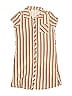 No Comment Stripes Tan Dress Size 7 - 8 - photo 1