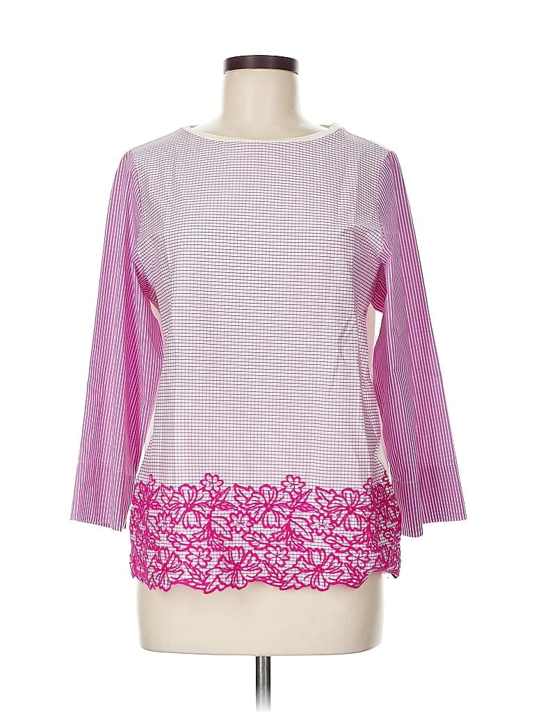 Pre-owned Assorted Brands 3/4 Sleeve Blouse In Purple