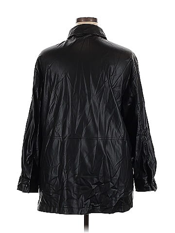 Zara Faux Leather Jacket (view 2)