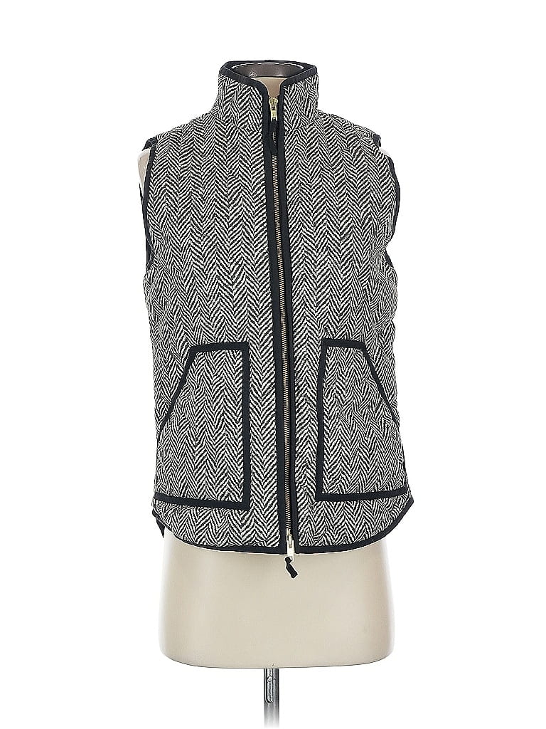 Pre-owned J.crew Factory Store Vest In Gray