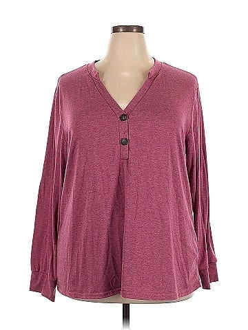Unbranded Long Sleeve Henley (view 1)