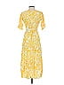 Faithfull the Brand 100% Rayon Yellow Casual Dress Size 2 - photo 2