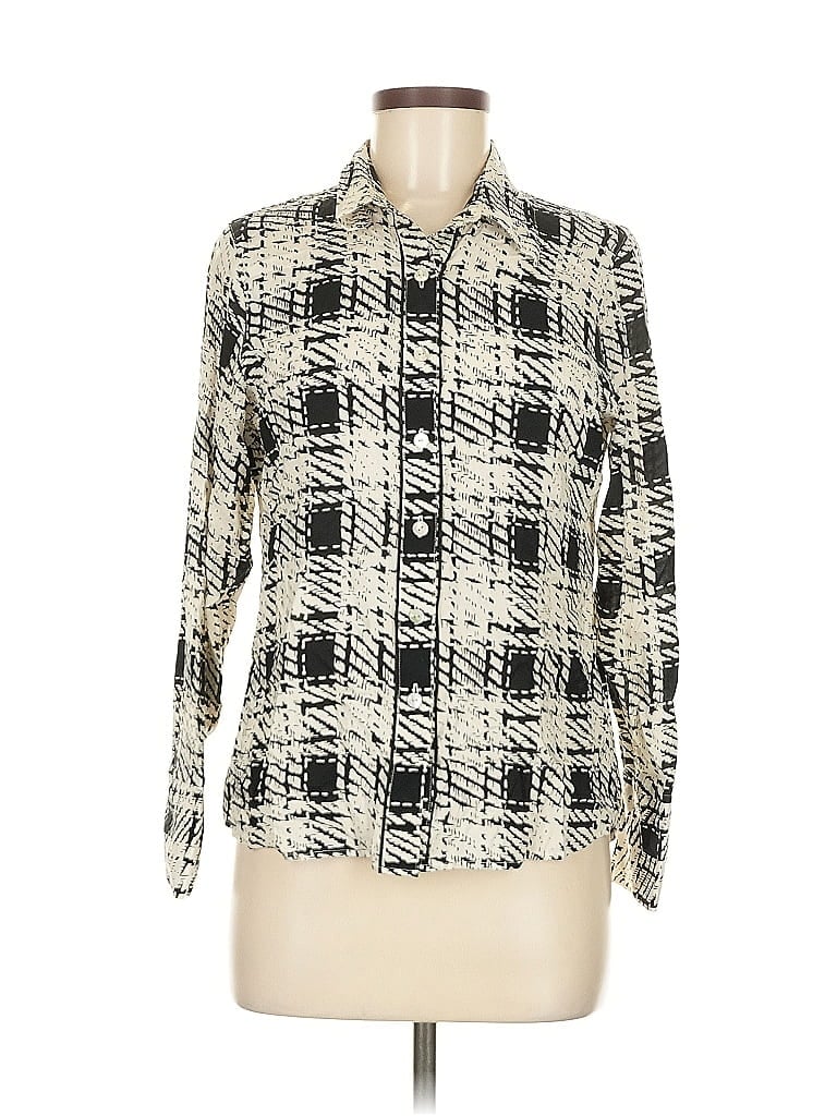 Click to view more detailed imagery on our partner's website Pre-owned Foxcroft Long Sleeve Blouse In White