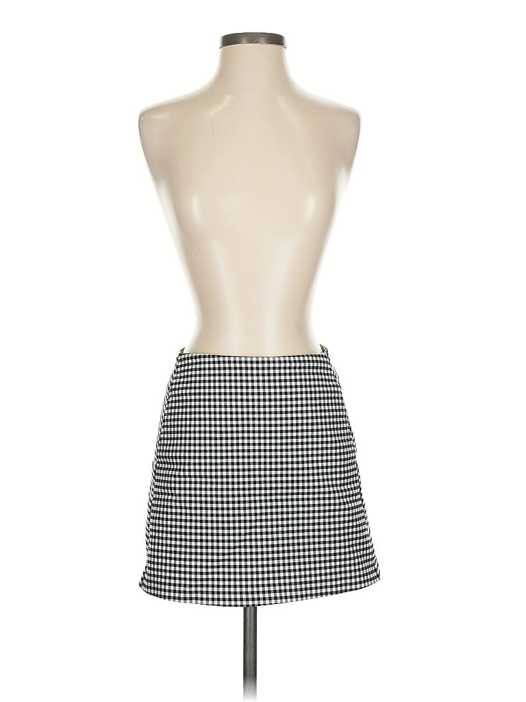 Urban Outfitters Houndstooth White Casual Skirt Size XS - photo 1