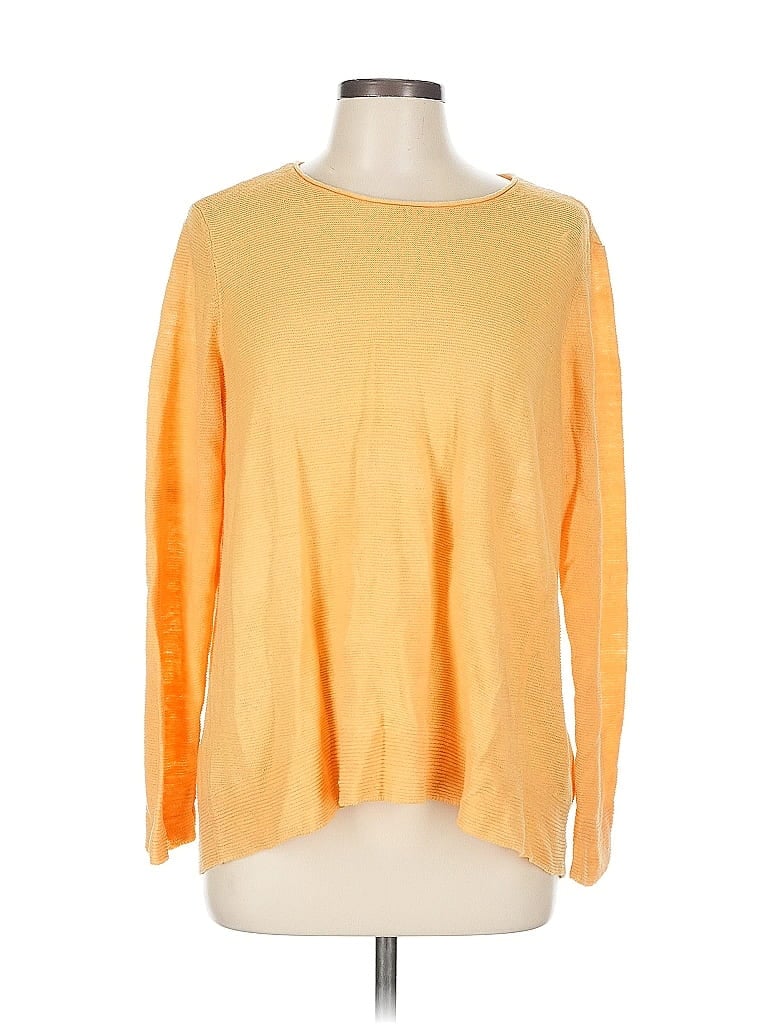 Pre-owned Eileen Fisher Pullover Sweater In Orange