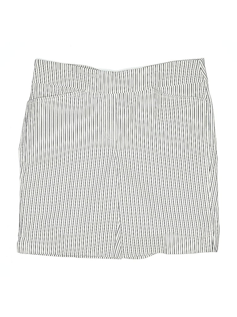 Hilary Radley Stripes Ivory Shorts Size L - photo 1