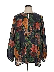 Johnny Was 3/4 Sleeve Silk Top