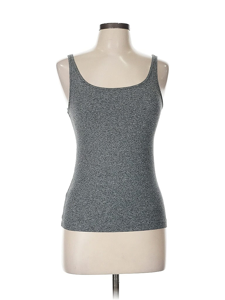 Pre-owned Divided By H&m Tank Top Gray Strapless Neckline Tops