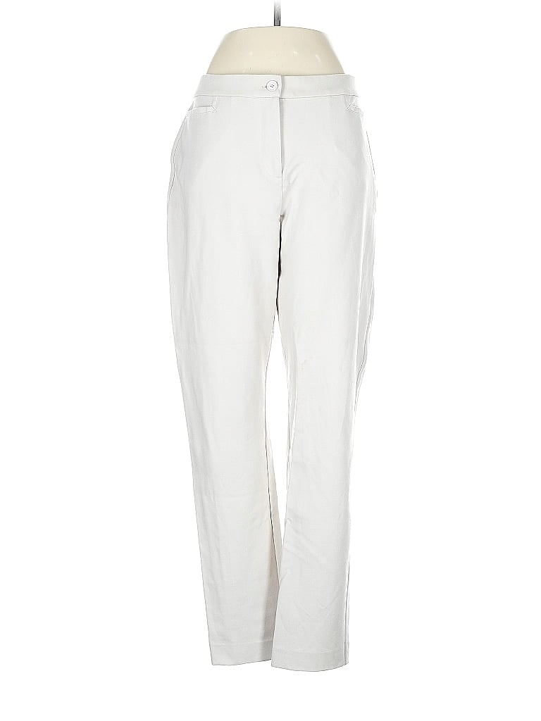 Susan Graver Ivory Casual Pants Size M - photo 1