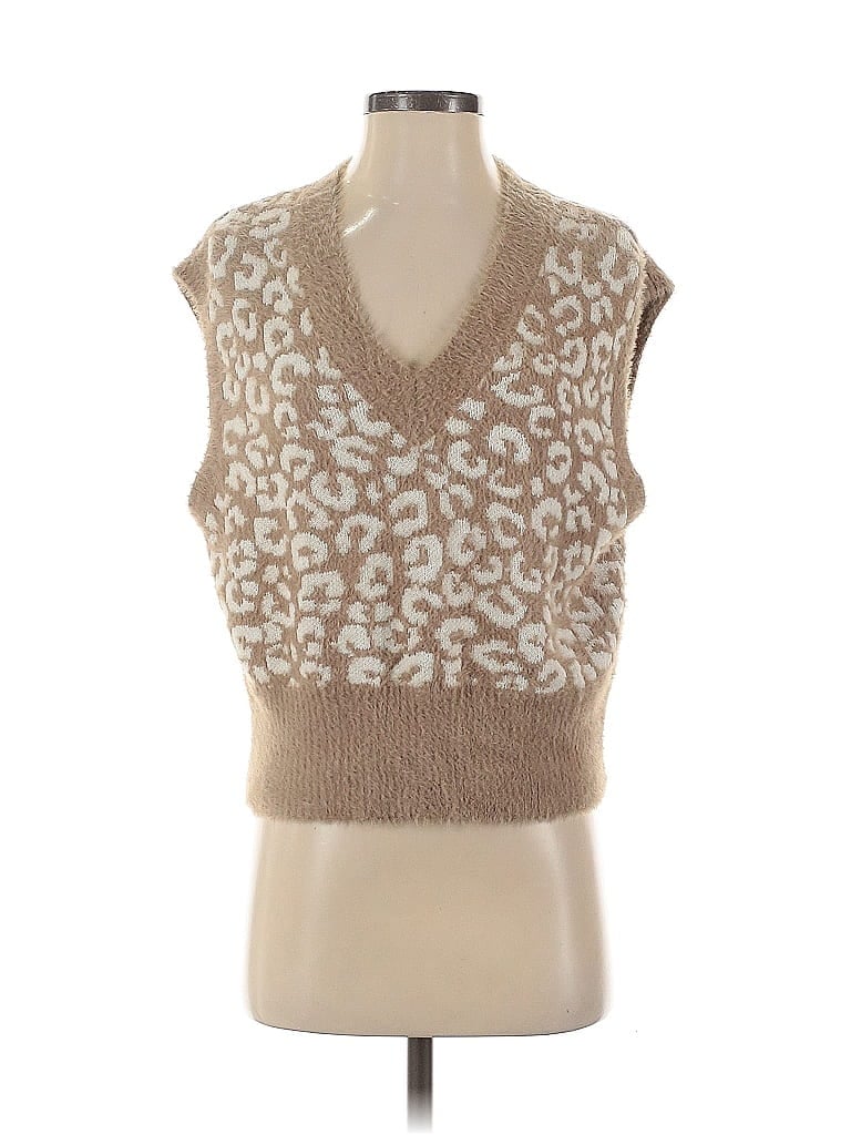 JESSICA SIMPSON Pre-owned Sweater Vest In Brown