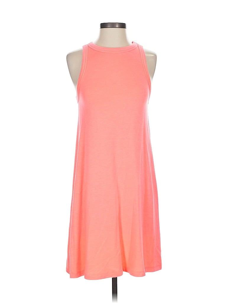 Lou & Grey Solid Orange Pink Casual Dress Size XS - photo 1