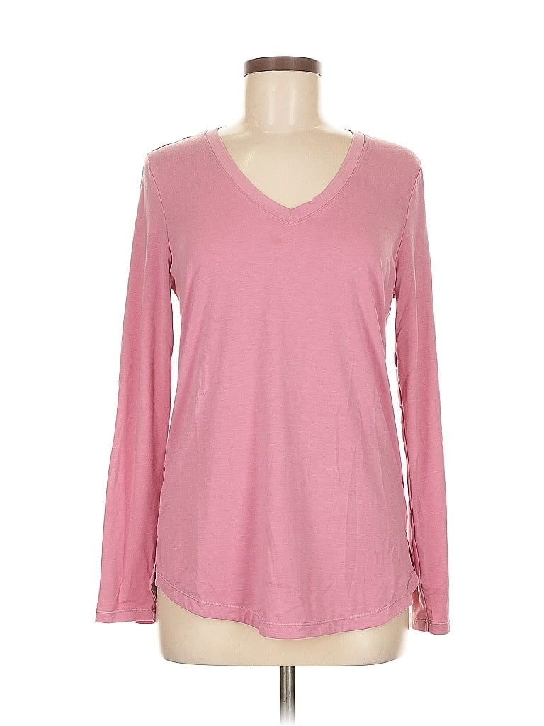 Pre-owned Athleta Long Sleeve T-shirt In Pink