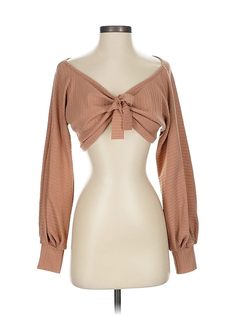 Pre-owned Unbranded Cardigan Sweater In Brown