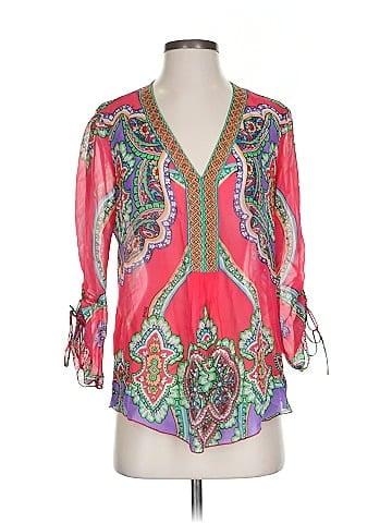 Hale Bob 3/4 Sleeve Silk Top (view 1)