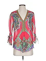 Hale Bob 3/4 Sleeve Silk Top