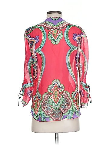 Hale Bob 3/4 Sleeve Silk Top (view 2)