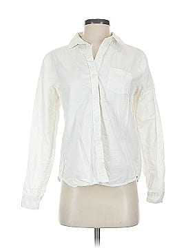 Universal Thread 100% Cotton Ivory Long Sleeve Button-Down Shirt Size S