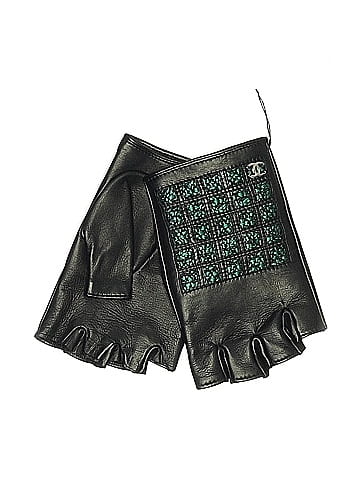 Chanel Tweed Fingerless Gloves (view 1)