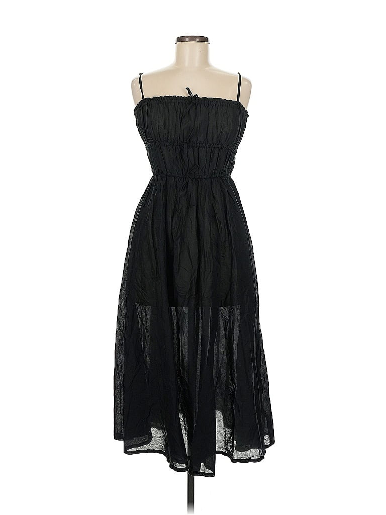 J.Crew Women's Dress Size 4 Brown Strapless A Line 100% Cotton Ruched Flirty