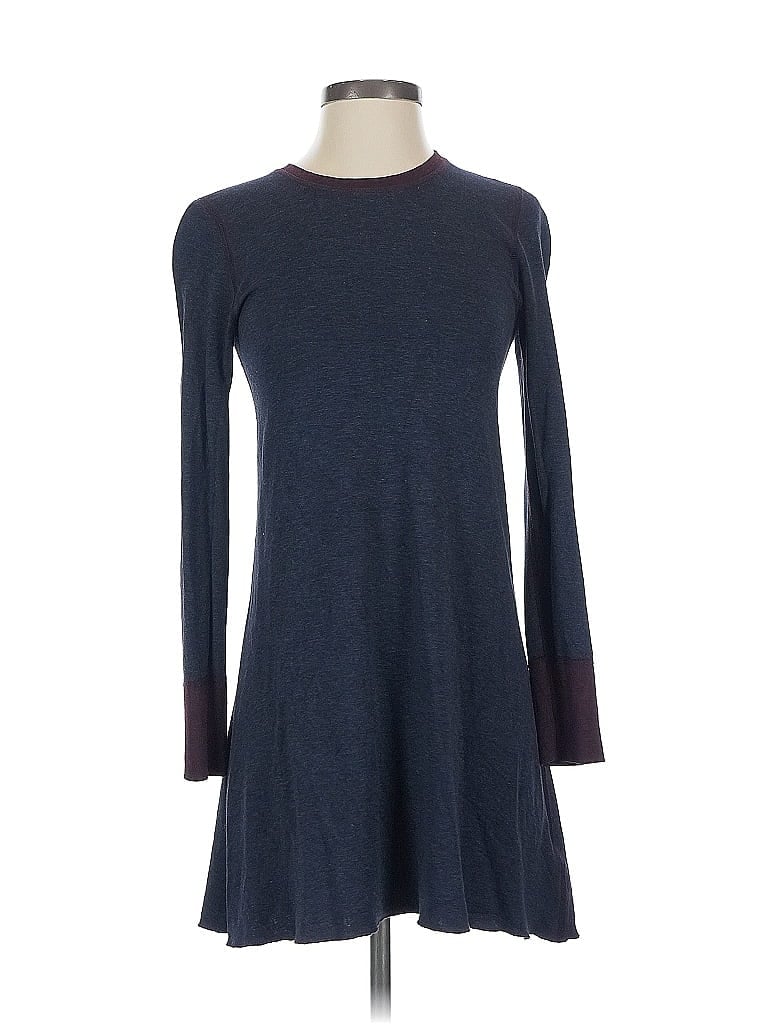 Pre-owned Three Dots Casual Dress In Blue