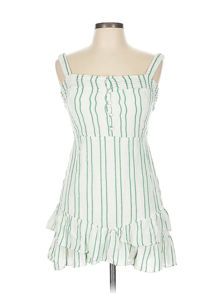 Pre-owned Olivaceous Casual Dress In White