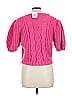 Pol 100% Acrylic Pink Pullover Sweater Size L - photo 2