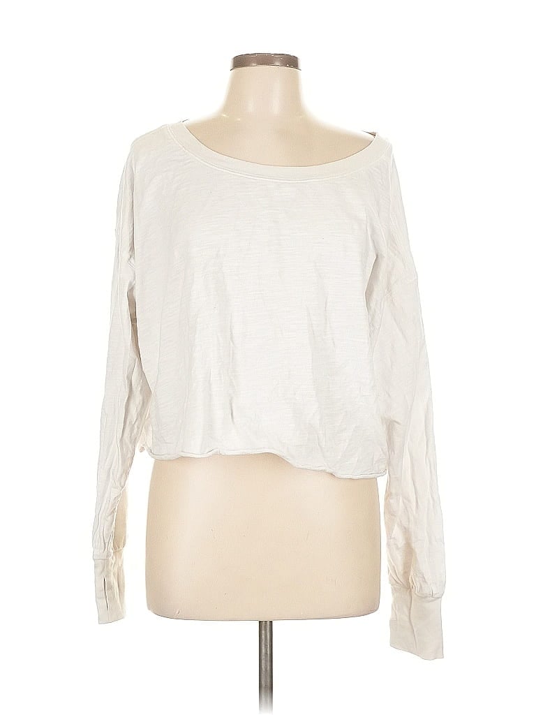 Click to view more detailed imagery on our partner's website Pre-owned Unbranded Long Sleeve Top White Boatneck Tops